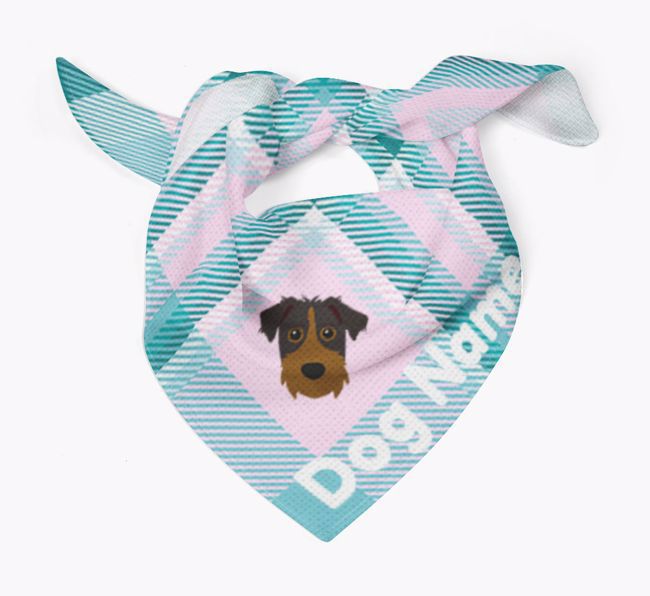 Personalised Tartan Dog Bandana for {dogsName}